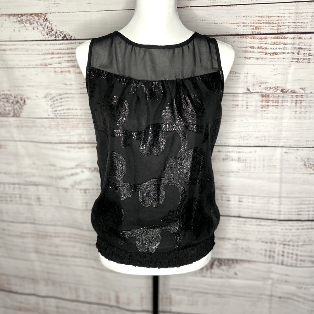 Studio Y Sparkly Appliqué Blouse (Small)